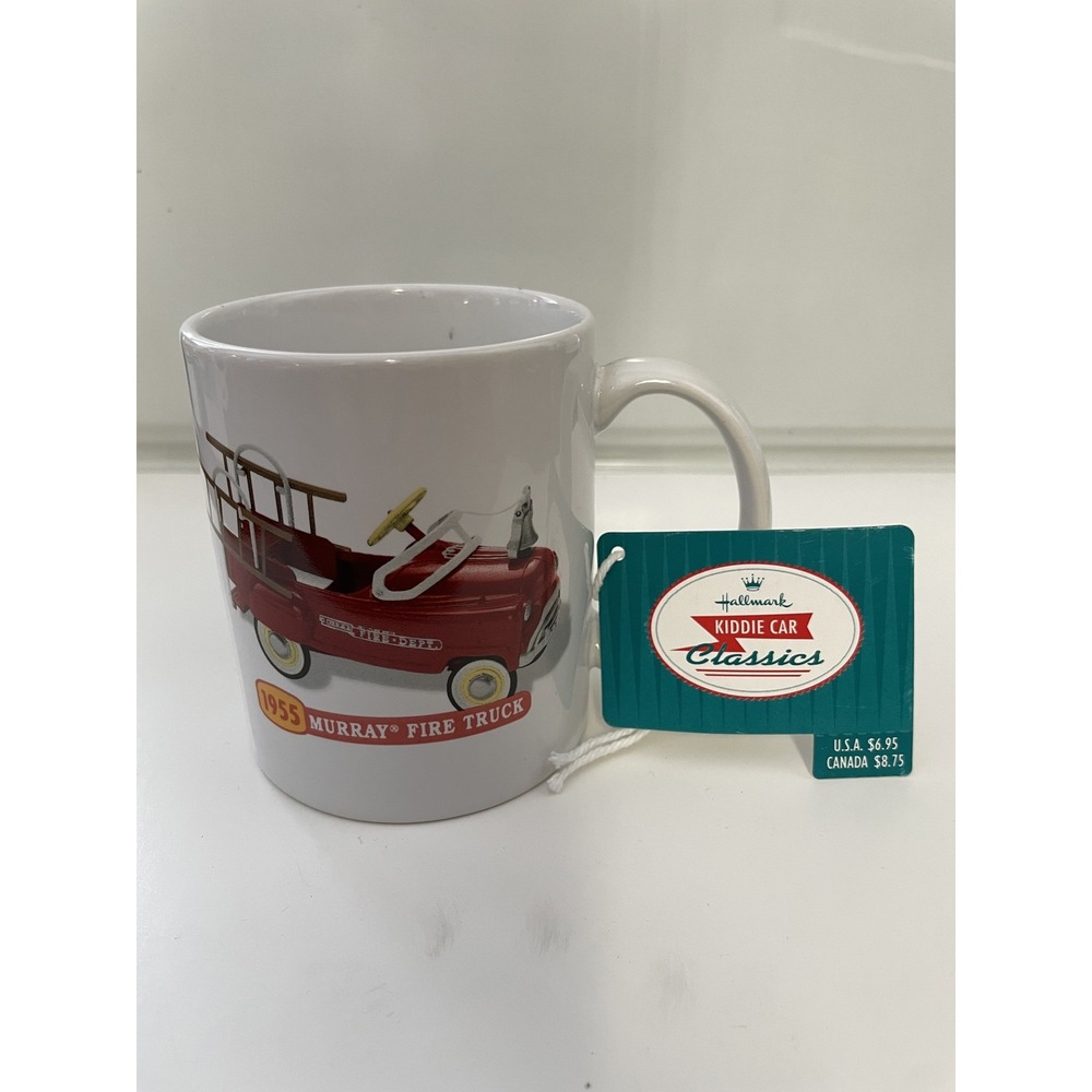 Hallmark Kiddie Car Classics 1955 Murray Fire Truck White Coffee Mug Cup
